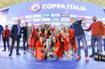2019-12-07 - Premiazione primo posto Plebiscito Padova - FINALE 3/4 POSTO - SIS ROMA VS KALLY NC MILANO - ITALIAN CUP WOMEN - WATERPOLO