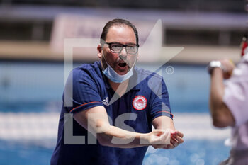 2021-02-05 - head coach C. Pavlidis (Olympiacos Piraeus) - SIS ROMA VS OLYMPIAKOS SF PIRAEUS - EURO LEAGUE WOMEN - WATERPOLO