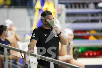 2021-02-06 - head coach M. Capanna (SIS Roma) - SIS ROMA VS BVSC BUDAPEST - EURO LEAGUE WOMEN - WATERPOLO