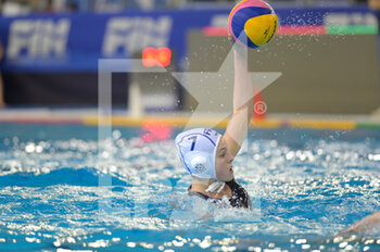 2021-01-19 - 7 DHALLUIN Juliette Marie (France) - WOMEN'S WATERPOLO OLYMPIC GAME QUALIFICATION TOURNAMENT 2021 - FRANCE VS ITALY - OLYMPIC TROPHY - WATERPOLO