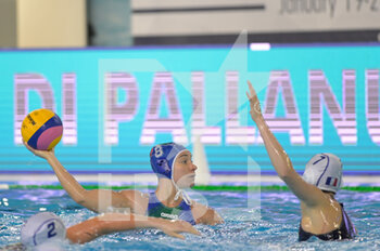 2021-01-19 - 8 BIANCONI Roberta (Italy) - DHALLUIN Juliette Marie (France) 7 - WOMEN'S WATERPOLO OLYMPIC GAME QUALIFICATION TOURNAMENT 2021 - FRANCE VS ITALY - OLYMPIC TROPHY - WATERPOLO