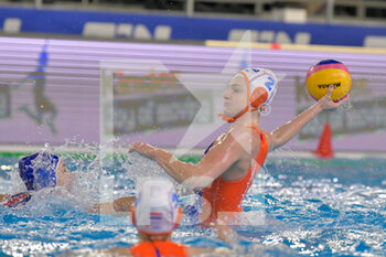 2021-01-19 - - 2 MEGENS Maud in action (Netherlands) - WOMEN'S WATERPOLO OLYMPIC GAME QUALIFICATION TOURNAMENT 2021 - HOLLAND VS SLOVAKIA - OLYMPIC TROPHY - WATERPOLO