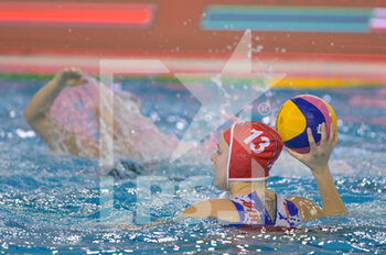 2021-01-20 - 13 HORVATHOVA Kristina [ROLE: Goalkeeper] (Slovakia) - WOMEN'S WATERPOLO OLYMPIC GAME QUALIFICATION TOURNAMENT 2021 - FRANCE VS SLOVAKIA - OLYMPIC TROPHY - WATERPOLO