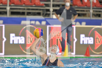 2021-01-20 - 11 DESCHAMPT Yaelle [ROLE: Defender] (France) - WOMEN'S WATERPOLO OLYMPIC GAME QUALIFICATION TOURNAMENT 2021 - FRANCE VS SLOVAKIA - OLYMPIC TROPHY - WATERPOLO