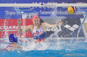 2021-01-20 - 13 HORVATHOVA Kristina [ROLE: Goalkeeper] (Slovakia) - WOMEN'S WATERPOLO OLYMPIC GAME QUALIFICATION TOURNAMENT 2021 - FRANCE VS SLOVAKIA - OLYMPIC TROPHY - WATERPOLO