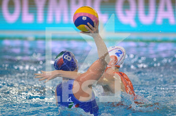 2021-01-20 - 8 BIANCONI Roberta [ROLE: Wing] (Italy) - WOMEN'S WATERPOLO OLYMPIC GAME QUALIFICATION TOURNAMENT 2021 - HOLLAND VS ITALY - OLYMPIC TROPHY - WATERPOLO
