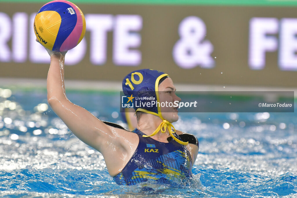 Women's Waterpolo Olympic Game Qualification Tournament - Israel vs Kazakhstan - OLYMPIC TROPHY - WATERPOLO