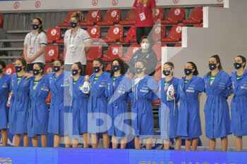 2021-01-21 - Italian Team - WOMEN'S WATERPOLO OLYMPIC GAME QUALIFICATION TOURNAMENT - ITALY VS SLOVAKIA - OLYMPIC TROPHY - WATERPOLO