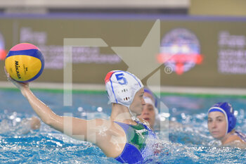 2021-01-21 - 5 QUEIROLO Elisa [ROLE: Wing] (Italy) - WOMEN'S WATERPOLO OLYMPIC GAME QUALIFICATION TOURNAMENT - ITALY VS SLOVAKIA - OLYMPIC TROPHY - WATERPOLO