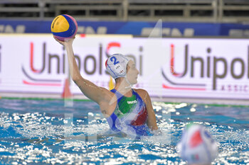 2021-01-21 - 2 TABANI Chiara [ROLE: Defender] (Italy) - WOMEN'S WATERPOLO OLYMPIC GAME QUALIFICATION TOURNAMENT - ITALY VS SLOVAKIA - OLYMPIC TROPHY - WATERPOLO