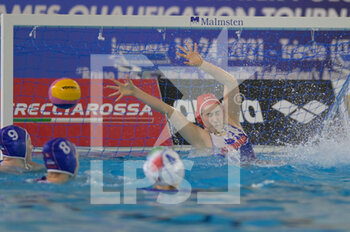 2021-01-21 - 13 HORVATHOVA Kristina [ROLE: Goalkeeper] (Slovakia)  - WOMEN'S WATERPOLO OLYMPIC GAME QUALIFICATION TOURNAMENT - ITALY VS SLOVAKIA - OLYMPIC TROPHY - WATERPOLO