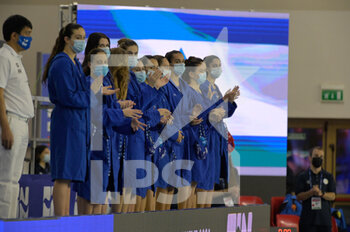 2021-01-22 - Italy - WOMEN'S WATERPOLO OLYMPIC GAME QUALIFICATION TOURNAMENT 2021 - ITALY VS ISRAEL - OLYMPIC TROPHY - WATERPOLO