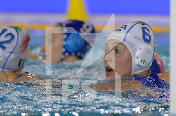2021-01-22 - 6 AIELLO Rosaria [ROLE: Centre Forward] (Italy)  - WOMEN'S WATERPOLO OLYMPIC GAME QUALIFICATION TOURNAMENT 2021 - ITALY VS ISRAEL - OLYMPIC TROPHY - WATERPOLO