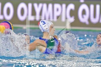 2021-01-22 - 3 GARIBOTTI Arianna [ROLE: Wing] (Italy)  - WOMEN'S WATERPOLO OLYMPIC GAME QUALIFICATION TOURNAMENT 2021 - ITALY VS ISRAEL - OLYMPIC TROPHY - WATERPOLO