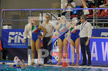 2021-01-22 - Italian Team - WOMEN'S WATERPOLO OLYMPIC GAME QUALIFICATION TOURNAMENT 2021 - ITALY VS ISRAEL - OLYMPIC TROPHY - WATERPOLO