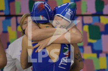 2021-01-23 - 11 CHIAPPINI Izabella [ROLE: Wing] (Italy) , 9 GIUSTINI Sofia [ROLE: Wing] (Italy)  - WOMEN'S WATERPOLO OLYMPIC GAME QUALIFICATION TOURNAMENT 2021 - OLYMPIC PASS - HUNGARY VS ITALY - OLYMPIC TROPHY - WATERPOLO