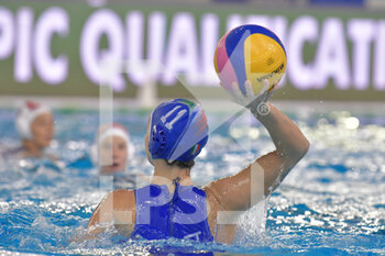2021-01-23 - 11 CHIAPPINI Izabella [ROLE: Wing] (Italy)  - WOMEN'S WATERPOLO OLYMPIC GAME QUALIFICATION TOURNAMENT 2021 - OLYMPIC PASS - HUNGARY VS ITALY - OLYMPIC TROPHY - WATERPOLO