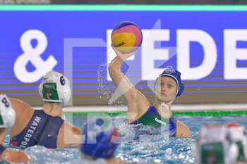 2021-01-23 - 5 QUEIROLO Elisa [ROLE: Wing] (Italy) vs 6 PARKES Rebecca [ROLE: Centre Forward] (Hungary)  - WOMEN'S WATERPOLO OLYMPIC GAME QUALIFICATION TOURNAMENT 2021 - OLYMPIC PASS - HUNGARY VS ITALY - OLYMPIC TROPHY - WATERPOLO