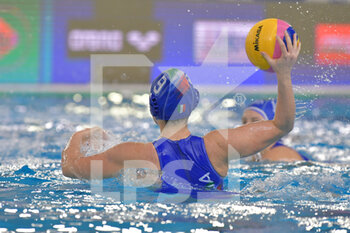 2021-01-23 - 9 GIUSTINI Sofia [ROLE: Wing] (Italy)  - WOMEN'S WATERPOLO OLYMPIC GAME QUALIFICATION TOURNAMENT 2021 - OLYMPIC PASS - HUNGARY VS ITALY - OLYMPIC TROPHY - WATERPOLO