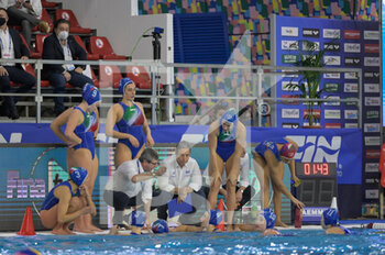 2021-01-23 - Italian Team - WOMEN'S WATERPOLO OLYMPIC GAME QUALIFICATION TOURNAMENT 2021 - OLYMPIC PASS - HUNGARY VS ITALY - OLYMPIC TROPHY - WATERPOLO
