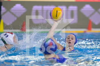 2021-01-23 - 3 GARIBOTTI Arianna [ROLE: Wing] (Italy) - WOMEN'S WATERPOLO OLYMPIC GAME QUALIFICATION TOURNAMENT 2021 - OLYMPIC PASS - HUNGARY VS ITALY - OLYMPIC TROPHY - WATERPOLO
