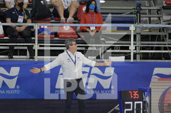 2021-01-23 - ZIZZA Paolo [ROLE: Team Head Coach] (Italy) - WOMEN'S WATERPOLO OLYMPIC GAME QUALIFICATION TOURNAMENT 2021 - OLYMPIC PASS - HUNGARY VS ITALY - OLYMPIC TROPHY - WATERPOLO
