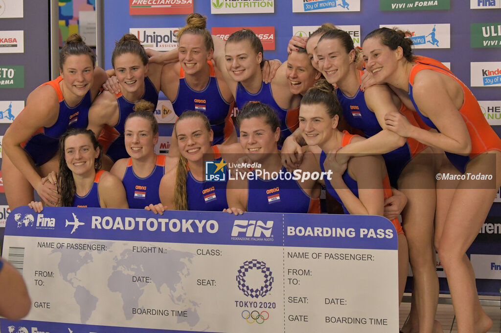 Women's Waterpolo Olympic Game Qualification Tournament 2021 - Olympic Pass - Netherland vs Greece - OLYMPIC TROPHY - WATERPOLO