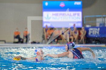 2021-01-24 -  6 STOMPHORST Nomi [ROLE: All-Round] (Netherlands) - 4 GURISATTI Greta [ROLE: Field Player] (Hungary)  - WOMEN'S WATERPOLO OLYMPIC GAME QUALIFICATION TOURNAMENT 2021 - NETHERLANDS VS HUNGARY - OLYMPIC TROPHY - WATERPOLO
