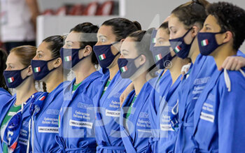 2021-01-24 - Italian Team - WOMEN'S WATERPOLO OLYMPIC GAME QUALIFICATION TOURNAMENT 2021 - ITALY VS GREECE - OLYMPIC TROPHY - WATERPOLO
