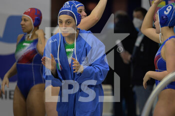 2021-01-24 - Italian Team - WOMEN'S WATERPOLO OLYMPIC GAME QUALIFICATION TOURNAMENT 2021 - ITALY VS GREECE - OLYMPIC TROPHY - WATERPOLO