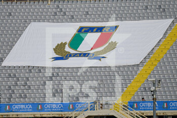2020-11-14 - FIR Italian Rugby Federation - Federazione Italiana Rugby sign logo atmosphere - CATTOLICA TEST MATCH 2020 - ITALIA VS SCOZIA  - AUTUMN NATIONS SERIES - RUGBY