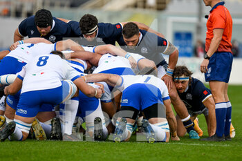 2020-11-14 - scrum between Scotland team and Italy team - CATTOLICA TEST MATCH 2020 - ITALIA VS SCOZIA  - AUTUMN NATIONS SERIES - RUGBY