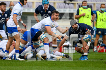 2020-11-14 - Bram Steyn (Italy) uses the ball - CATTOLICA TEST MATCH 2020 - ITALIA VS SCOZIA  - AUTUMN NATIONS SERIES - RUGBY