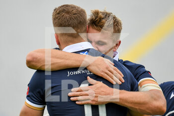 2020-11-14 - Duhan Van der Merwe (Scotland) celebrates with team-mate after scoring a try - CATTOLICA TEST MATCH 2020 - ITALIA VS SCOZIA  - AUTUMN NATIONS SERIES - RUGBY