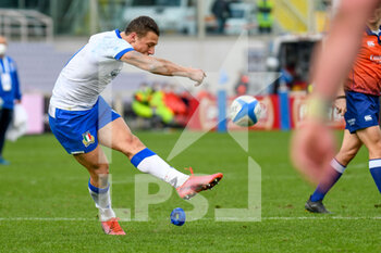 2020-11-14 - Paolo Garbisi (Italy) scores on penalty kick - CATTOLICA TEST MATCH 2020 - ITALIA VS SCOZIA  - AUTUMN NATIONS SERIES - RUGBY