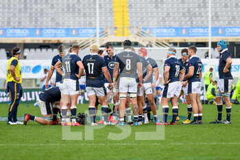 2020-11-14 - Scotland team time out - CATTOLICA TEST MATCH 2020 - ITALIA VS SCOZIA  - AUTUMN NATIONS SERIES - RUGBY