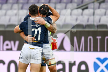 2020-11-14 - Happiness of Scotland team for winning the match - CATTOLICA TEST MATCH 2020 - ITALIA VS SCOZIA  - AUTUMN NATIONS SERIES - RUGBY