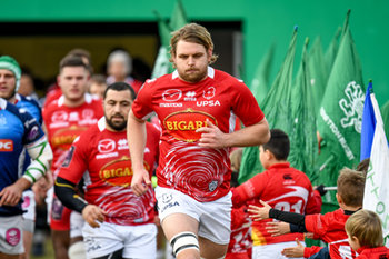 2019-01-12 - Tom Murday capitano di Agen ingresso in campo - BENETTON TREVISO VS AGEN RUGBY - CHALLENGE CUP - RUGBY