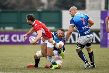 2019-01-12 - Irnè Herbst in placcaggio - BENETTON TREVISO VS AGEN RUGBY - CHALLENGE CUP - RUGBY