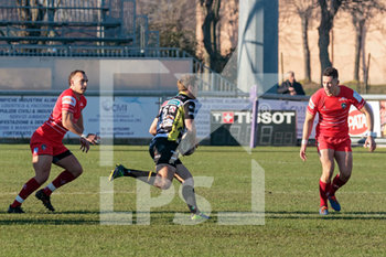 2019-12-14 - Azione di Van Zyl Kayle Deon E (15)  Calvisano Rugby - CALVISANO VS LEICESTER TIGERS - CHALLENGE CUP - RUGBY