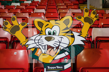 2020-12-11 - Welford, the mascot has his seat before the European Rugby Challenge Cup, rugby union match between Leicester Tigers and CA Brive on December 11, 2020 at Welford Road Stadium in Leicester, England - Photo John Mallett / ProSportsImages / DPPI - LEICESTER TIGERS VS CA BRIVE - CHALLENGE CUP - RUGBY