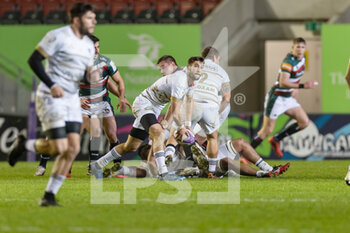 2020-12-11 - CA Brive Scrum Half David Delarue (9) during the European Rugby Challenge Cup, rugby union match between Leicester Tigers and CA Brive on December 11, 2020 at Welford Road Stadium in Leicester, England - Photo John Mallett / ProSportsImages / DPPI - LEICESTER TIGERS VS CA BRIVE - CHALLENGE CUP - RUGBY