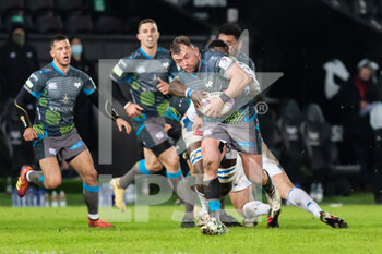 2020-12-12 - Ospreys' hooker Sam Parry during the European Rugby Challenge Cup, rugby union match between Ospreys and Castres on December 12, 2020 at the Liberty Stadium in Swansea, Wales - Photo Dan Minto / ProSportsImages / DPPI - OSPREYS VS CASTRES - CHALLENGE CUP - RUGBY