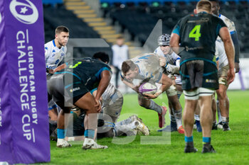 2020-12-12 - Castres' flanker Kevin Kornath during the European Rugby Challenge Cup, rugby union match between Ospreys and Castres on December 12, 2020 at the Liberty Stadium in Swansea, Wales - Photo Dan Minto / ProSportsImages / DPPI - OSPREYS VS CASTRES - CHALLENGE CUP - RUGBY