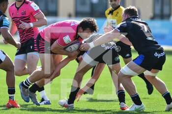 2021-04-02 - Enrico Lucchin (Zebre) against Ben Spencer (Bath) - ZEBRE RUGBY VS BATH RUGBY - CHALLENGE CUP - RUGBY
