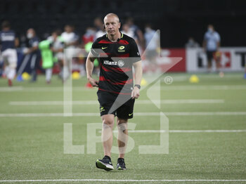 2020-09-26 - Coach of Saracens Phil Morrow during the Champions Cup, semi-final rugby union match between Racing 92 and Saracens on September 26, 2020 at Paris La Defense Arena in Nanterre near Paris, France - Photo Juan Soliz / DPPI - SEMI-FINAL - RACING 92 VS SARACENS - CHAMPIONS CUP - RUGBY