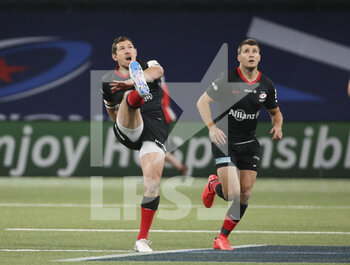 2020-09-26 - Alex Goode, Richard Wigglesworth of Saracens during the Champions Cup, semi-final rugby union match between Racing 92 and Saracens on September 26, 2020 at Paris La Defense Arena in Nanterre near Paris, France - Photo Juan Soliz / DPPI - SEMI-FINAL - RACING 92 VS SARACENS - CHAMPIONS CUP - RUGBY