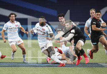 2020-09-26 - Virimi Vakatawa of Racing 92, Elliot Daly of Saracens during the Champions Cup, semi-final rugby union match between Racing 92 and Saracens on September 26, 2020 at Paris La Defense Arena in Nanterre near Paris, France - Photo Juan Soliz / DPPI - SEMI-FINAL - RACING 92 VS SARACENS - CHAMPIONS CUP - RUGBY