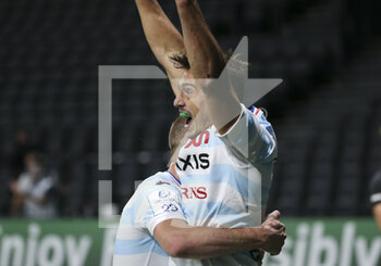 2020-09-26 - Juan Imhoff of Racing 92 celebrates his winning try during the Champions Cup, semi-final rugby union match between Racing 92 and Saracens on September 26, 2020 at Paris La Defense Arena in Nanterre near Paris, France - Photo Juan Soliz / DPPI - SEMI-FINAL - RACING 92 VS SARACENS - CHAMPIONS CUP - RUGBY