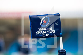 2021-04-10 - Logo Champions Cup ahead of the European Rugby Champions Cup, quarter-final rugby union match between Exeter Chiefs and Leinster Rugby on April 10, 2021 at Sandy Park in Exeter, England - Photo Simon King / ProSportsImages / DPPI - EXETER CHIEFS VS LEINSTER RUGBY - CHAMPIONS CUP - RUGBY